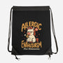 Allergic To Enthusiasm-None-Drawstring-Bag-Popnotic