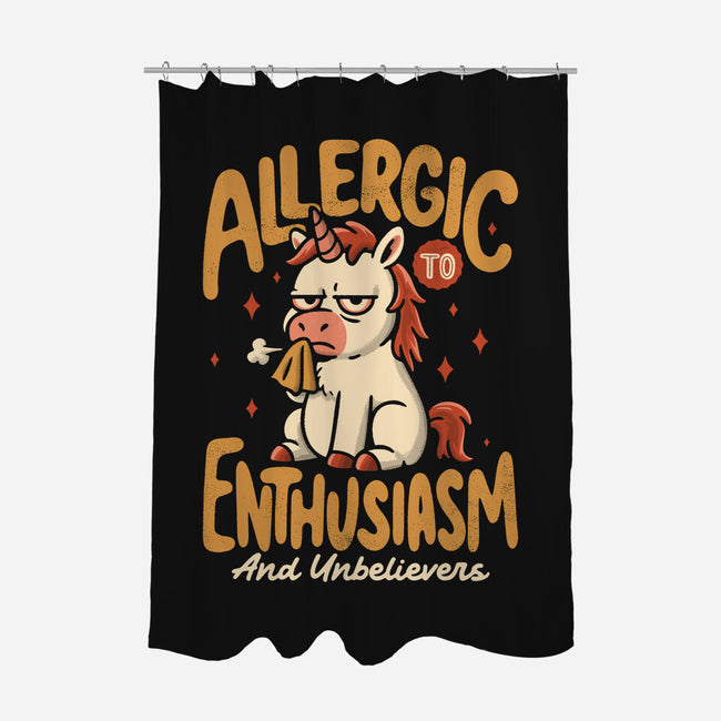 Allergic To Enthusiasm-None-Polyester-Shower Curtain-Popnotic