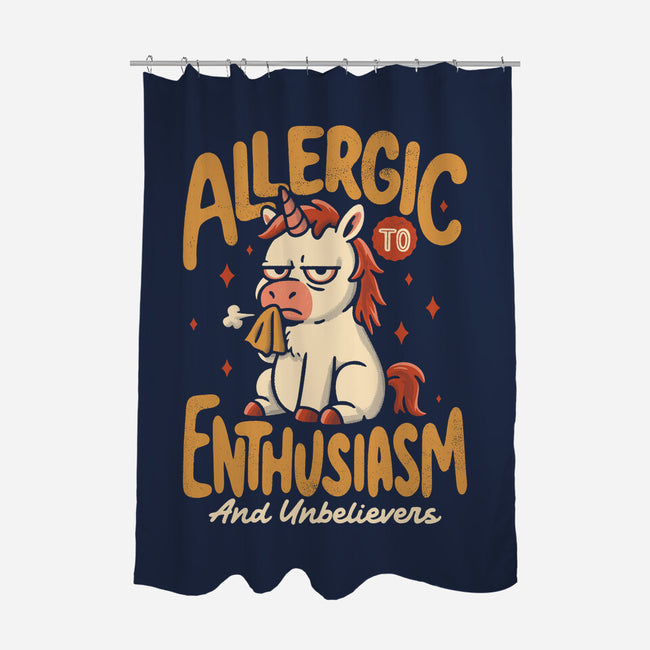 Allergic To Enthusiasm-None-Polyester-Shower Curtain-Popnotic