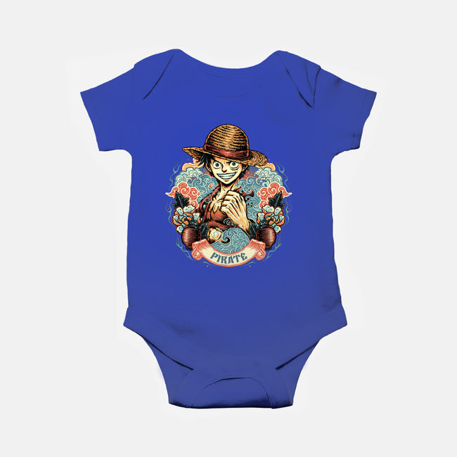 Legendary Pirate-Baby-Basic-Onesie-glitchygorilla