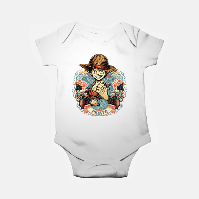 Legendary Pirate-Baby-Basic-Onesie-glitchygorilla