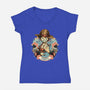 Legendary Pirate-Womens-V-Neck-Tee-glitchygorilla