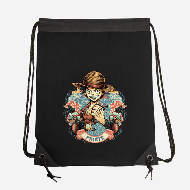 Legendary Pirate-None-Drawstring-Bag-glitchygorilla