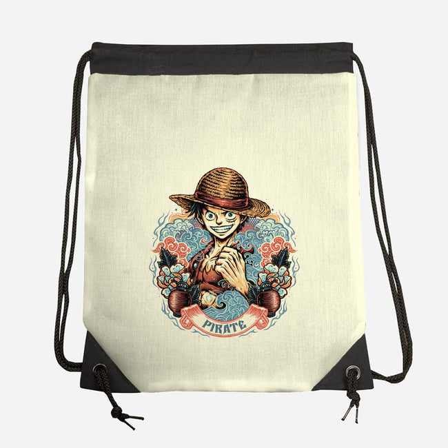Legendary Pirate-None-Drawstring-Bag-glitchygorilla
