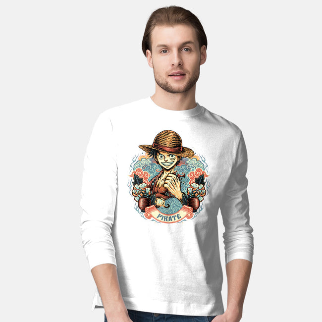 Legendary Pirate-Mens-Long Sleeved-Tee-glitchygorilla