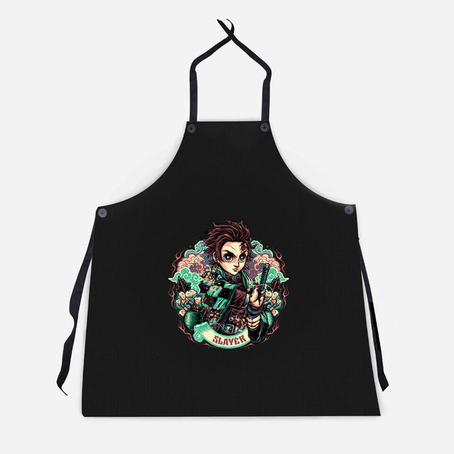 Legendary Slayer-Unisex-Kitchen-Apron-glitchygorilla
