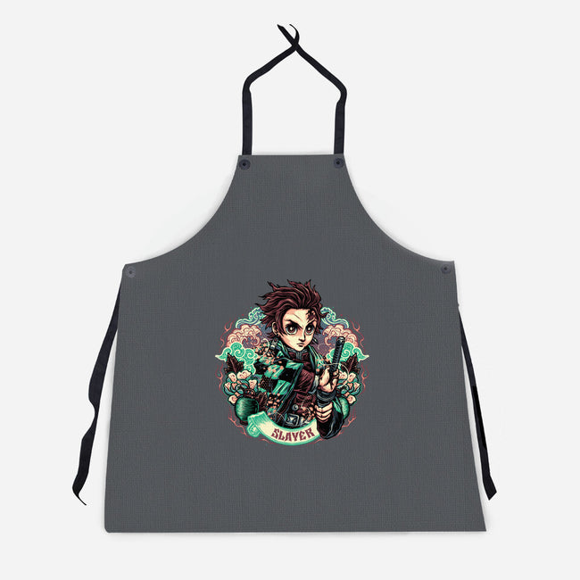 Legendary Slayer-Unisex-Kitchen-Apron-glitchygorilla