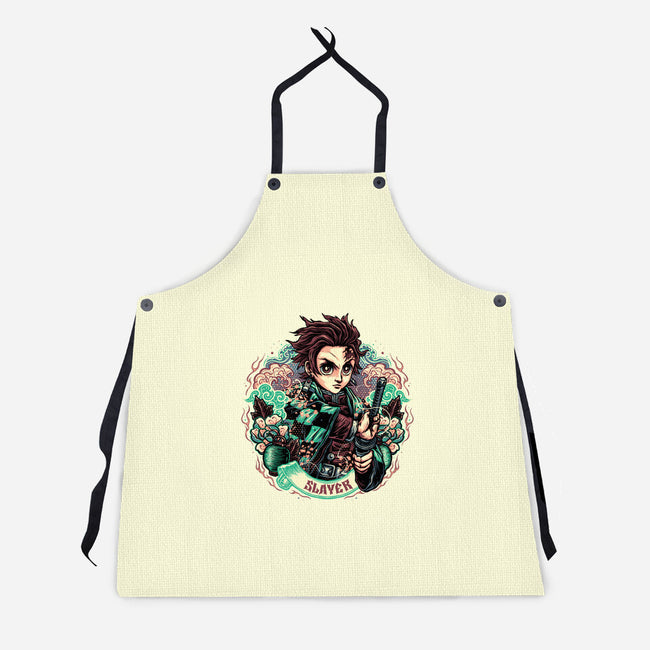 Legendary Slayer-Unisex-Kitchen-Apron-glitchygorilla
