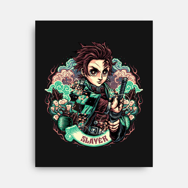 Legendary Slayer-None-Stretched-Canvas-glitchygorilla