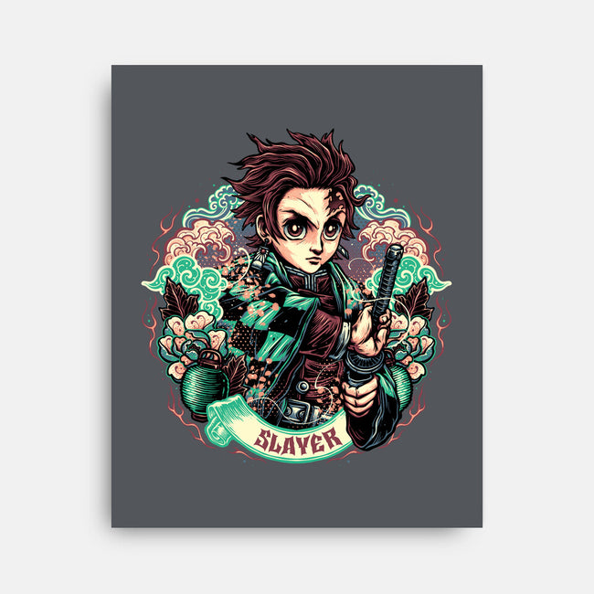 Legendary Slayer-None-Stretched-Canvas-glitchygorilla