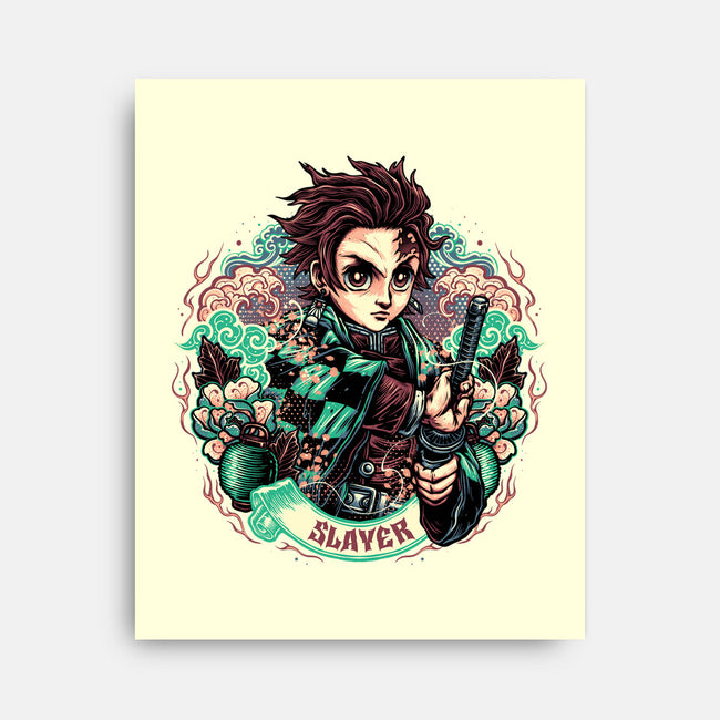 Legendary Slayer-None-Stretched-Canvas-glitchygorilla