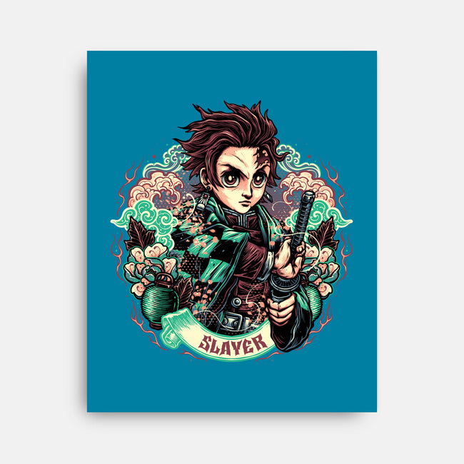 Legendary Slayer-None-Stretched-Canvas-glitchygorilla