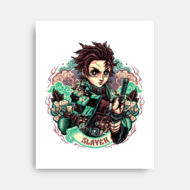 Legendary Slayer-None-Stretched-Canvas-glitchygorilla