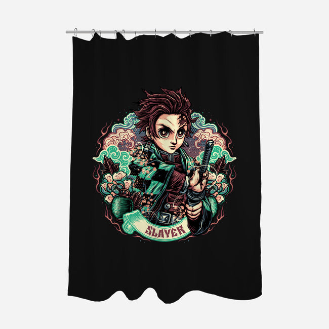 Legendary Slayer-None-Polyester-Shower Curtain-glitchygorilla