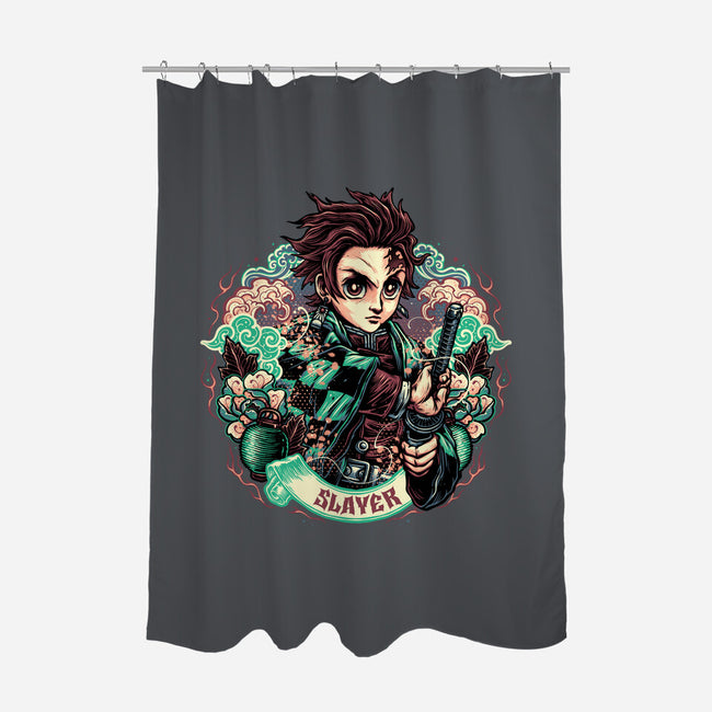Legendary Slayer-None-Polyester-Shower Curtain-glitchygorilla