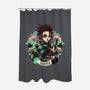 Legendary Slayer-None-Polyester-Shower Curtain-glitchygorilla