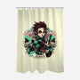 Legendary Slayer-None-Polyester-Shower Curtain-glitchygorilla