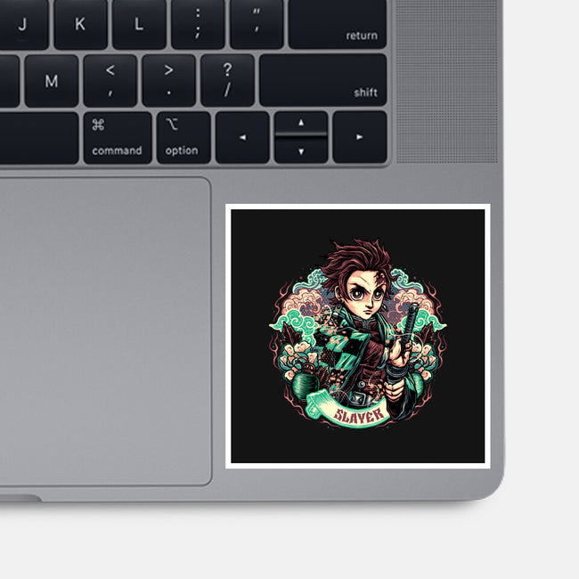 Legendary Slayer-None-Glossy-Sticker-glitchygorilla