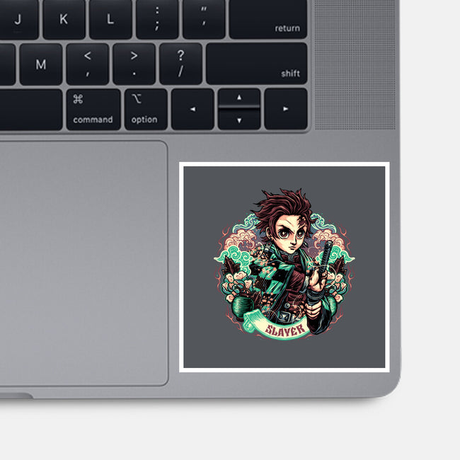 Legendary Slayer-None-Glossy-Sticker-glitchygorilla