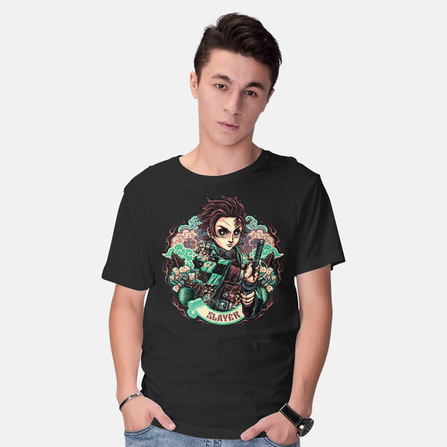 Legendary Slayer-Mens-Basic-Tee-glitchygorilla