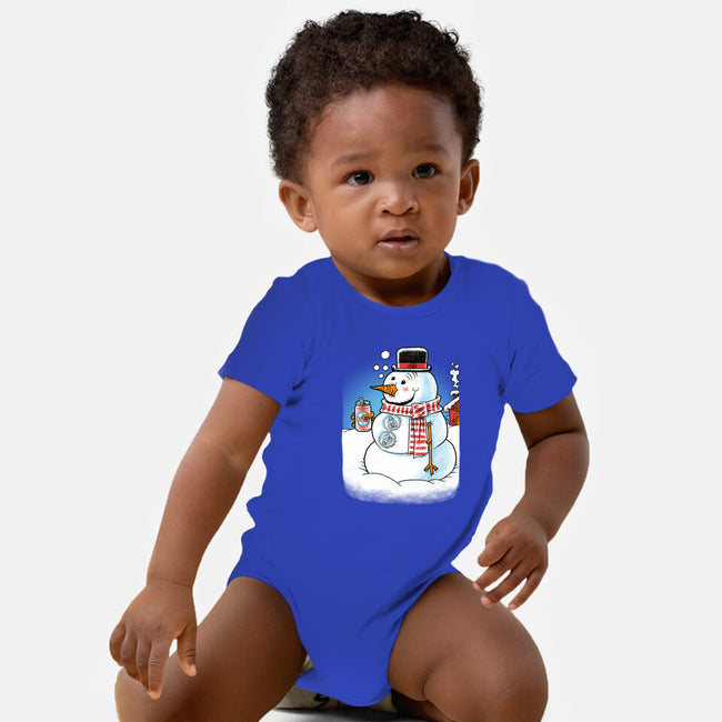 Cold Beer And Cool Buttons-Baby-Basic-Onesie-imisko