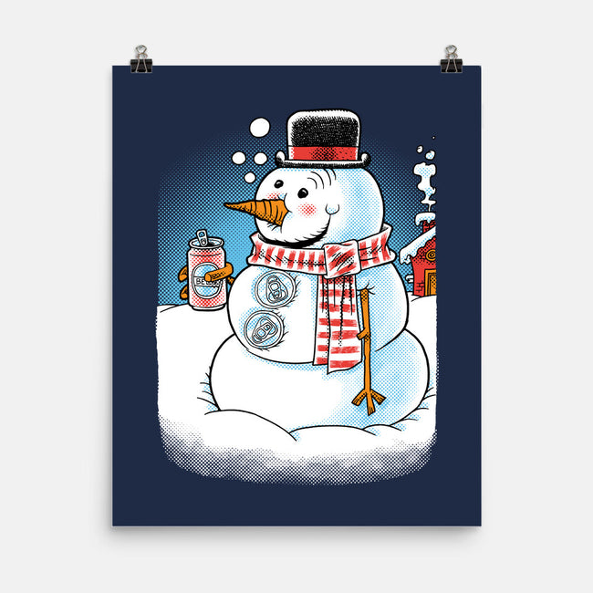 Cold Beer And Cool Buttons-None-Matte-Poster-imisko