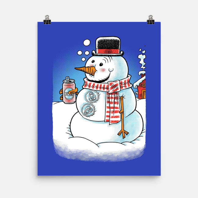 Cold Beer And Cool Buttons-None-Matte-Poster-imisko