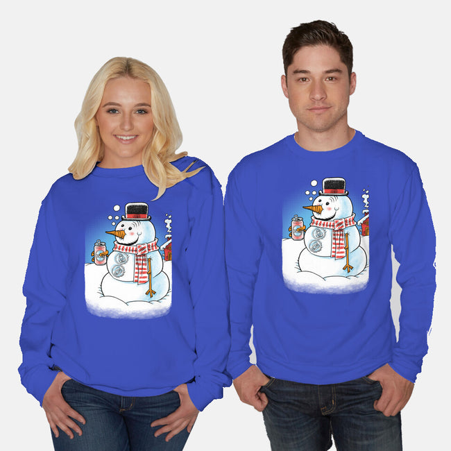 Cold Beer And Cool Buttons-Unisex-Crew Neck-Sweatshirt-imisko