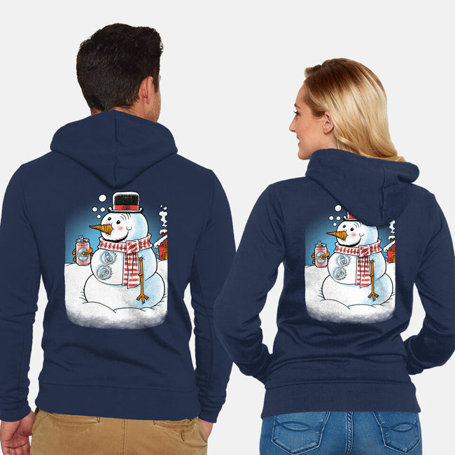 Cold Beer And Cool Buttons-Unisex-Zip-Up-Sweatshirt-imisko