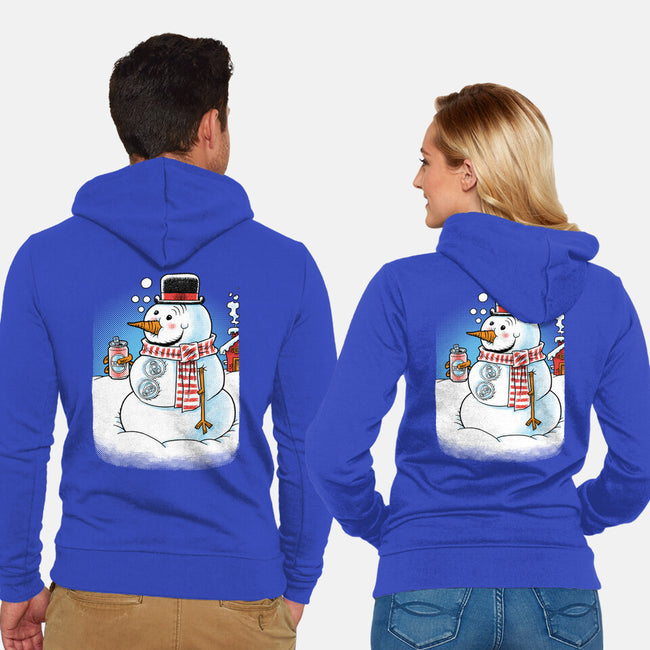 Cold Beer And Cool Buttons-Unisex-Zip-Up-Sweatshirt-imisko