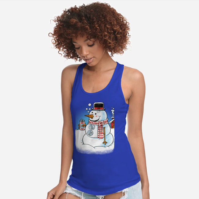 Cold Beer And Cool Buttons-Womens-Racerback-Tank-imisko