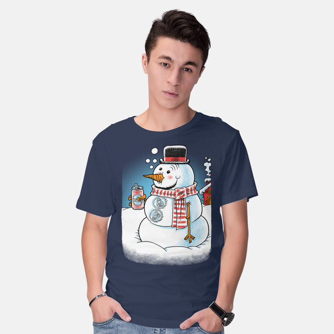 Cold Beer And Cool Buttons-Mens-Basic-Tee-imisko