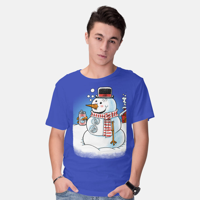 Cold Beer And Cool Buttons-Mens-Basic-Tee-imisko