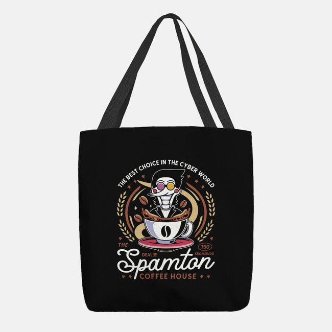 Spamton Coffee Emblem-None-Basic Tote-Bag-LAGELANTEE