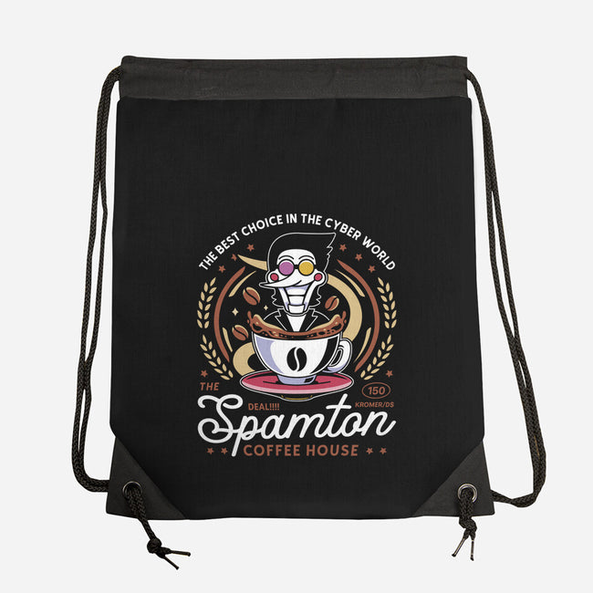 Spamton Coffee Emblem-None-Drawstring-Bag-LAGELANTEE