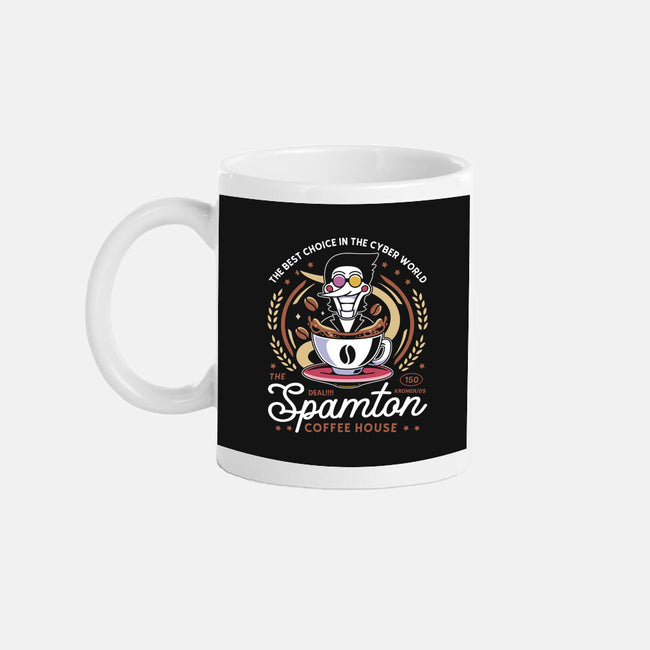 Spamton Coffee Emblem-None-Mug-Drinkware-LAGELANTEE
