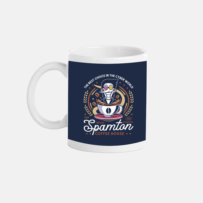 Spamton Coffee Emblem-None-Mug-Drinkware-LAGELANTEE