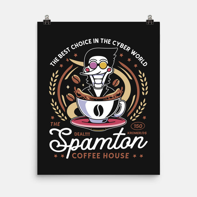 Spamton Coffee Emblem-None-Matte-Poster-LAGELANTEE