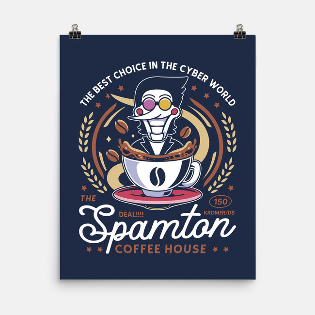 Spamton Coffee Emblem-None-Matte-Poster-LAGELANTEE