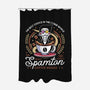 Spamton Coffee Emblem-None-Polyester-Shower Curtain-LAGELANTEE