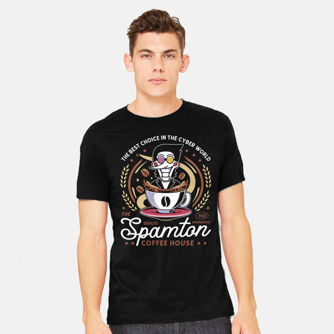Spamton Coffee Emblem-Mens-Heavyweight-Tee-LAGELANTEE