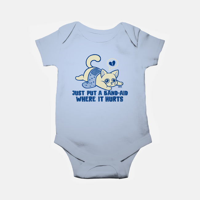 Just A Band-Aid Where It Hurts-Baby-Basic-Onesie-worlddominationforcats