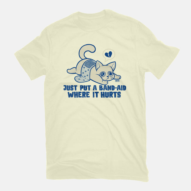 Just A Band-Aid Where It Hurts-Mens-Premium-Tee-worlddominationforcats