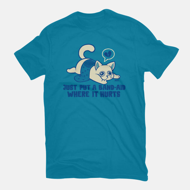 Just A Band-Aid Where It Hurts-Womens-Fitted-Tee-worlddominationforcats