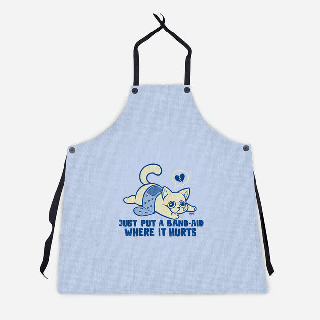 Just A Band-Aid Where It Hurts-Unisex-Kitchen-Apron-worlddominationforcats