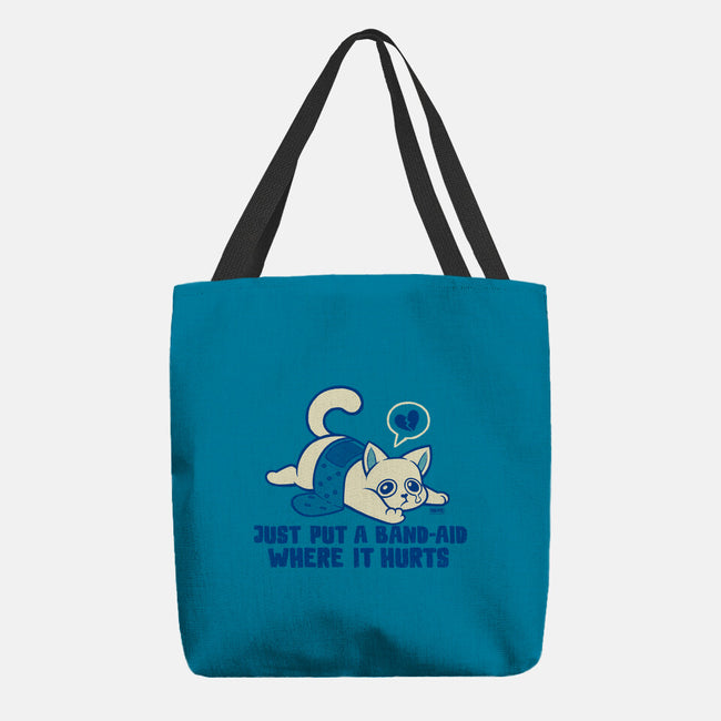Just A Band-Aid Where It Hurts-None-Basic Tote-Bag-worlddominationforcats