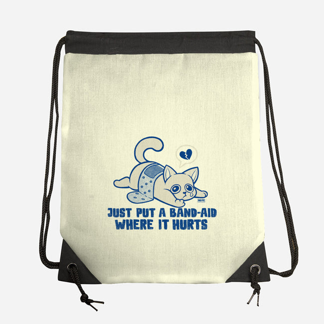 Just A Band-Aid Where It Hurts-None-Drawstring-Bag-worlddominationforcats