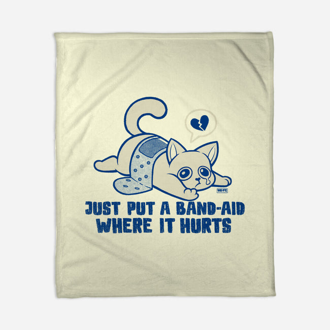 Just A Band-Aid Where It Hurts-None-Fleece-Blanket-worlddominationforcats