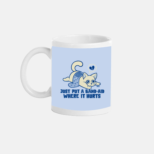 Just A Band-Aid Where It Hurts-None-Mug-Drinkware-worlddominationforcats