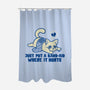 Just A Band-Aid Where It Hurts-None-Polyester-Shower Curtain-worlddominationforcats